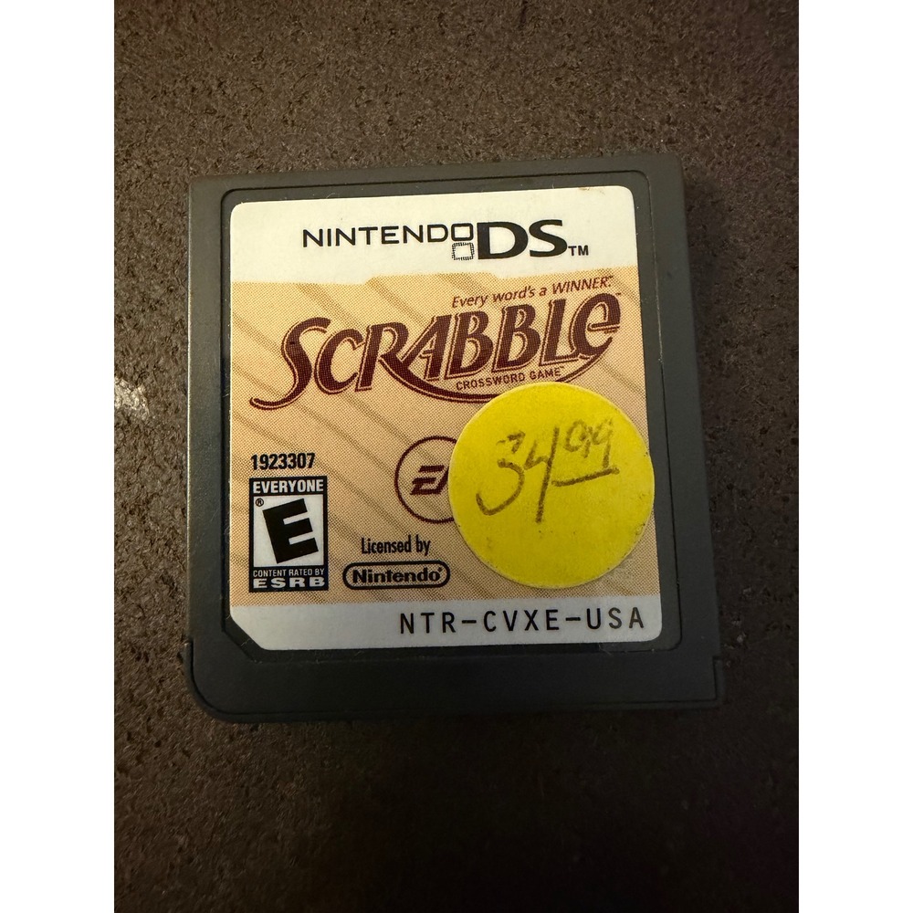 Scrabble Crossword Game Nintendo DS NTR-CVXE-USA Electronic Arts Puzzle E Rating